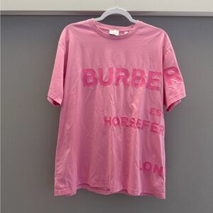Burberry Pink Crew Neck T-Shirt
